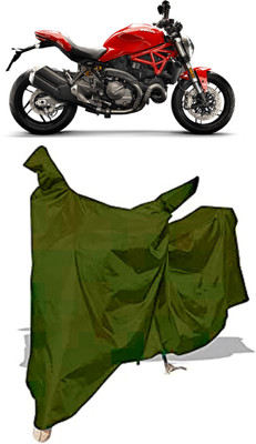 Amexride Two Wheeler Cover for Ducati(Monster 821, Maroon)
