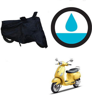 DeepShakshi AUTOMOTIVE Waterproof Two Wheeler Cover for Piaggio(Vespa SXL, Black)