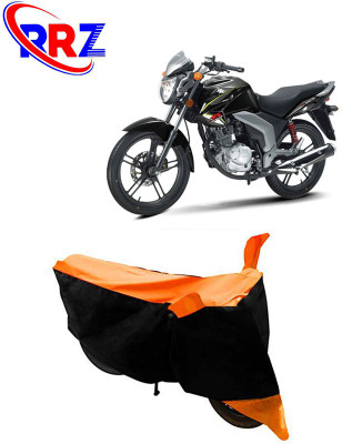 RRZ Waterproof Two Wheeler Cover for Suzuki(GSX, Black, Orange)