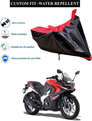 CODOKI Waterproof Two Wheeler Cover for Bajaj(Pulsar RS200 BS6, Red)