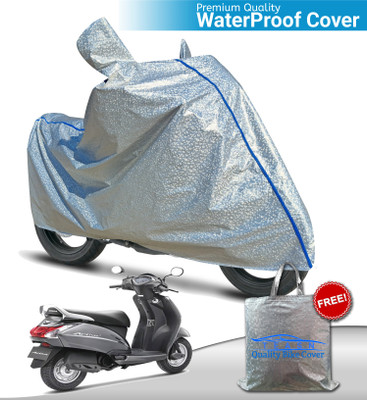 TEASN Waterproof Two Wheeler Cover for Honda(Activa 4G, Silver)