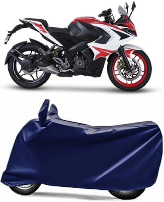 MMSSTAR Waterproof Two Wheeler Cover for Bajaj(Pulsar RS 200, Blue)
