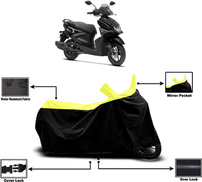 Amexride Two Wheeler Cover for Yamaha(Ray-ZR 125FI BS6, Yellow)