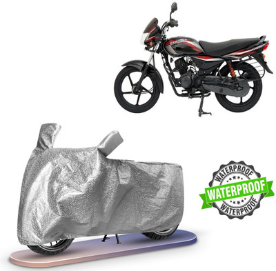 Autoinnovation Waterproof Two Wheeler Cover for Bajaj, Universal For Bike(Platina 110, Silver)