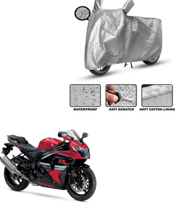 FKOK Waterproof Two Wheeler Cover for TVS(Sport, Silver)