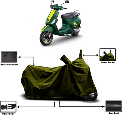 Amexride Two Wheeler Cover for Vespa(SXL 125 BS6, Green)