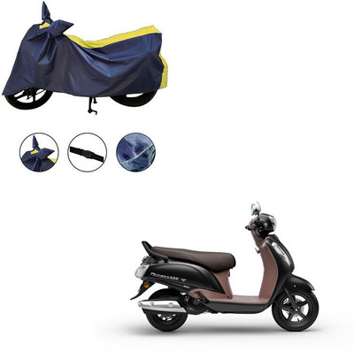 Furnish Flow Two Wheeler Cover for Suzuki(Yellow)