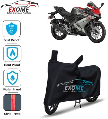 EXOME Waterproof Two Wheeler Cover for Yamaha(YZF R15 V3.0, Black)