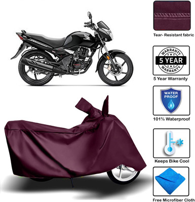 MISSION COLLECTION Waterproof Two Wheeler Cover for Honda(Unicorn, Maroon)