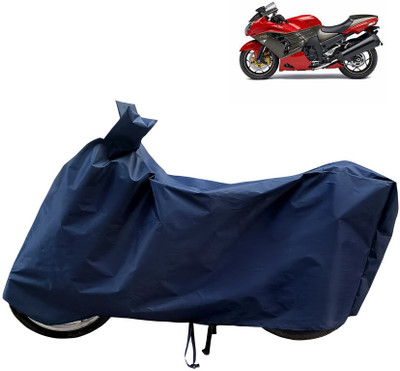 Horseyaart Waterproof Two Wheeler Cover for Kawasaki(Ninja ZX-14R, Blue)
