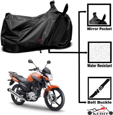 KEDIT Two Wheeler Cover for Universal For Bike(YBR 125, Black)