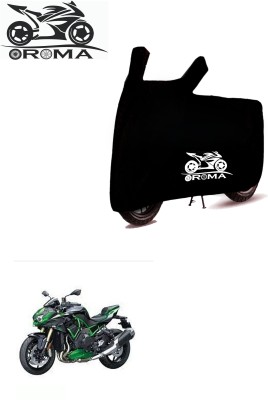 AutoRash Waterproof Two Wheeler Cover for Kawasaki(ZH2, Black)