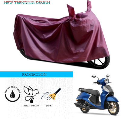 GOSHIV-car and bike accessories Waterproof Two Wheeler Cover for Yamaha(Fascino 125 FI, Maroon)