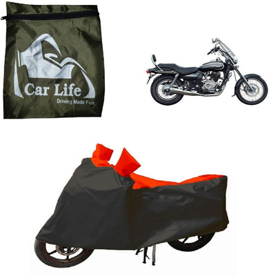 Car Life Waterproof Two Wheeler Cover for Bajaj(Avenger 220 DTS-i, Red, Black)