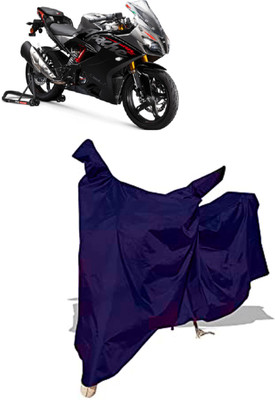 Amexride Two Wheeler Cover for TVS(Apache RR 310, Blue)