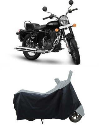Coxtor Waterproof Two Wheeler Cover for Royal Enfield(Bullet 350 New, Grey)