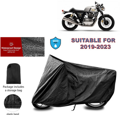 PAGORA Waterproof Two Wheeler Cover for Royal Enfield(Continental GT 650, Black)