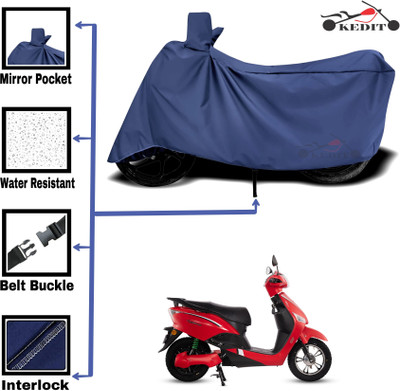 AASHTIK MART Two Wheeler Cover for Hero(Electric Optima DX, Blue)