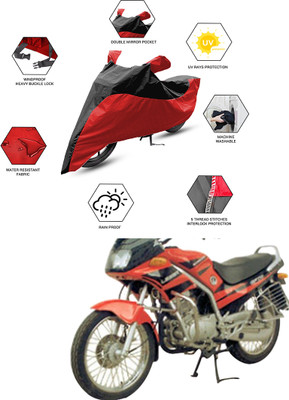 FurniGully Two Wheeler Cover for Kinetic(GF 170, Black, Red)