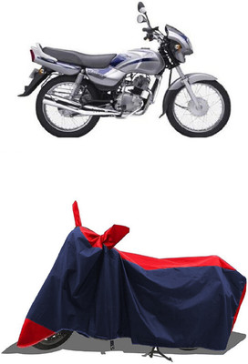 SUGASHRI Waterproof Two Wheeler Cover for TVS(Victor Edge, Red, Blue)