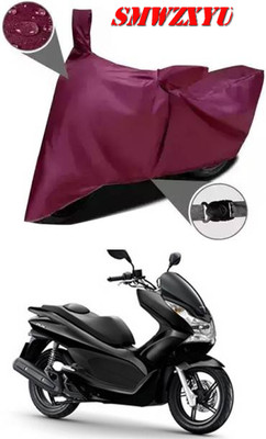 smwzxyu Waterproof Two Wheeler Cover for Honda(PCX 125, Maroon)