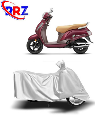 RRZ Waterproof Two Wheeler Cover for Suzuki(New Access 125, White)