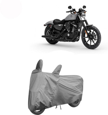 DeepShakshi AUTOMOTIVE Waterproof Two Wheeler Cover for Harley Davidson(Iron 883, Grey)
