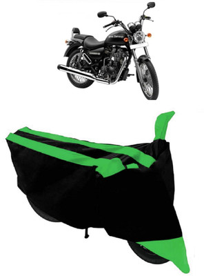 SMDP Waterproof Two Wheeler Cover for Royal Enfield(Thunderbird 500, Green, Black)