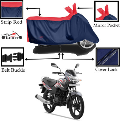 KEDIT Two Wheeler Cover for TVS(Sport ES BS6, Red, Blue)