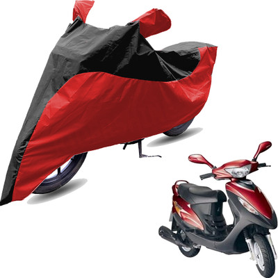 RiderShine Two Wheeler Cover for Kinetic(Nova, Red, Black)