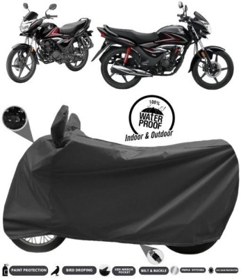 MADAFIYA Two Wheeler Cover for Honda(CB Shine, Black)