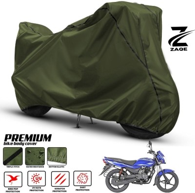 ZAQE Two Wheeler Cover for Bajaj(Platina 125, Green, Black)