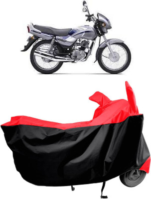 KEDIT Two Wheeler Cover for TVS(Victor Edge, Red)