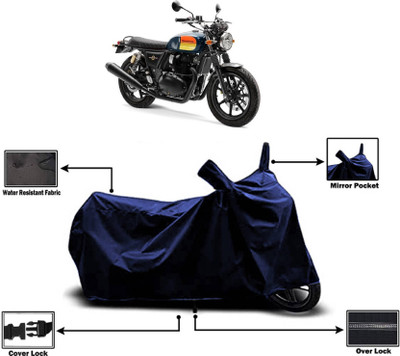 KEDIT Two Wheeler Cover for Royal Enfield(Interceptor 650, Black)