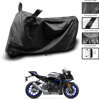 DeepShakshi AUTOMOTIVE Two Wheeler Cover for Yamaha(YZF R1M, Black)