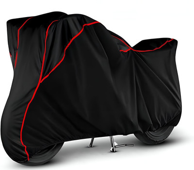 OliverX Waterproof Two Wheeler Cover for Suzuki(Access 125, Black, Red)
