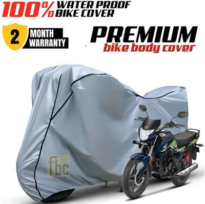 FBC Waterproof Two Wheeler Cover for Honda(SP 125, Silver, Black)