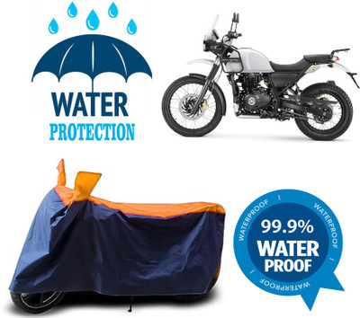 Mdstar Waterproof Two Wheeler Cover for Royal Enfield(Himalayan, Multicolor)