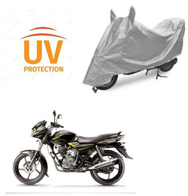 DeepShakshi AUTOMOTIVE Waterproof Two Wheeler Cover for Bajaj(Discover 100 DTS-i, Silver)