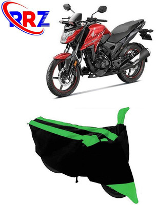 RRZ Waterproof Two Wheeler Cover for Bajaj(Blade 125, Black, Green)
