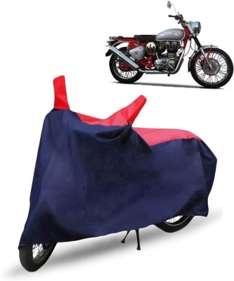 Mdstar Waterproof Two Wheeler Cover for Royal Enfield(Bullet Trials 350, Red, Blue)