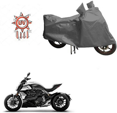 MMSSTAR Waterproof Two Wheeler Cover for Ducati(Diavel, Grey)