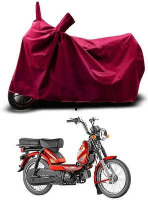 KEDIT Two Wheeler Cover for TVS(XL 100, Maroon)