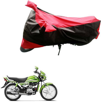 Mdstar Waterproof Two Wheeler Cover for Hero(HF, Black, Red)