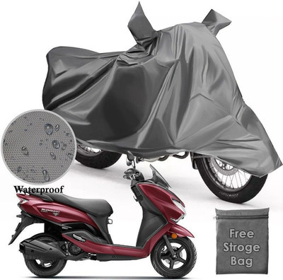 ZB AUTO Waterproof Two Wheeler Cover for Suzuki(Burgman Street 125, Grey)