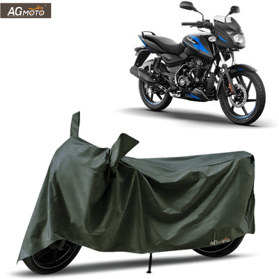 AG MOTO Waterproof Two Wheeler Cover for Bajaj(Pulsar 125, Green)