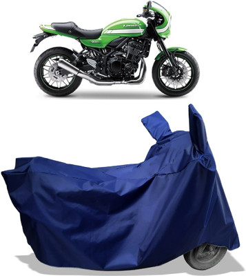 Amexride Two Wheeler Cover for Kawasaki(Z900 RS Cafe Racer, Blue)