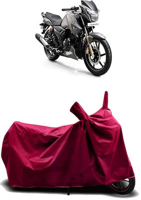 KEDIT Two Wheeler Cover for TVS(Apache RTR 180, Maroon)