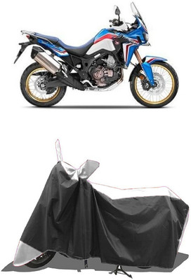 SUGASHRI Waterproof Two Wheeler Cover for Honda(CRF1000L Africa Twin BS6, White, Black)