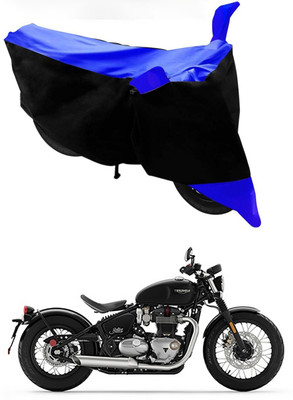 MMSSTAR Waterproof Two Wheeler Cover for Triumph(Bonneville Bobber, Blue, Black)